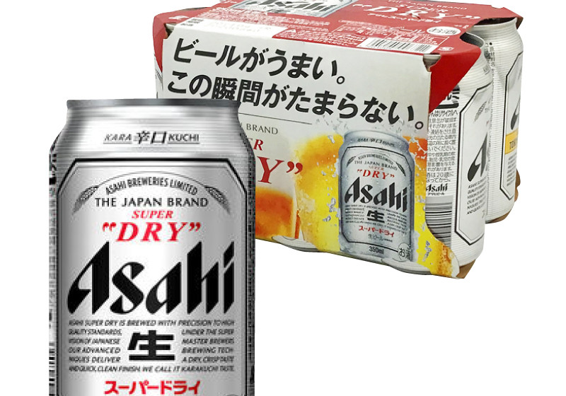 アサヒ スーパードライ 350ml 6本パック 冷蔵 土佐の地酒市場 西寅 Grabdeli グラブデリ