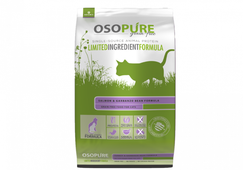 アーテミス オソピュアグレインフリー フィーラインサーモン ガルバンゾー900g ねこハウス222 デリバリーの注文 Deli Holic