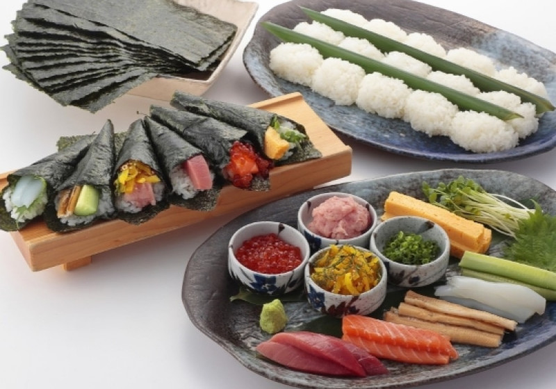 板前 手巻き寿司セット15本(3～4人前) Hand rolled sushi 15 pieces (3
