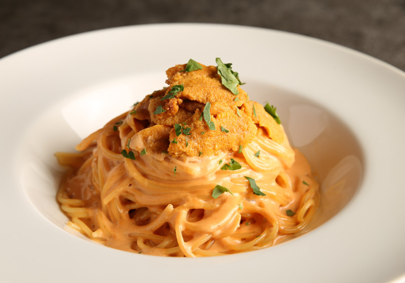 至高のウニクリームパスタ Sea Urchin Cream Pasta | 俺のフレンチ